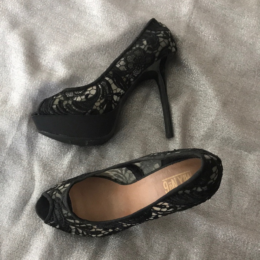 Mix No6 black lace heels - Picture 2 of 4